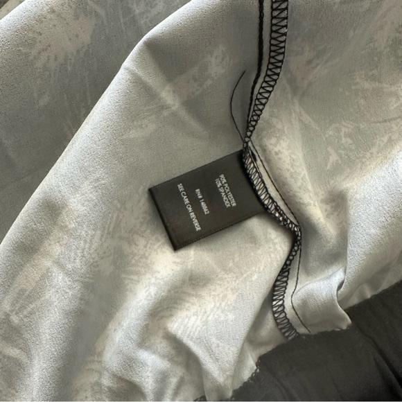 LOVESICK TORRID 0 0X XXL Black White Silky Abstract Palms Bomber Jacket R $89 - Picture 12 of 12